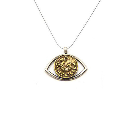 Capricorn Necklace // Gold (Sterling Silver Chain)