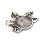 Courage Israeli Coin Necklace (Sterling Silver Chain)