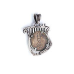 Israeli Harp Coin Necklace (Sterling Silver Chain)