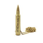 Big Bullet Necklace // Brass