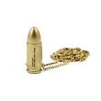 Small Bullet Necklace // Brass
