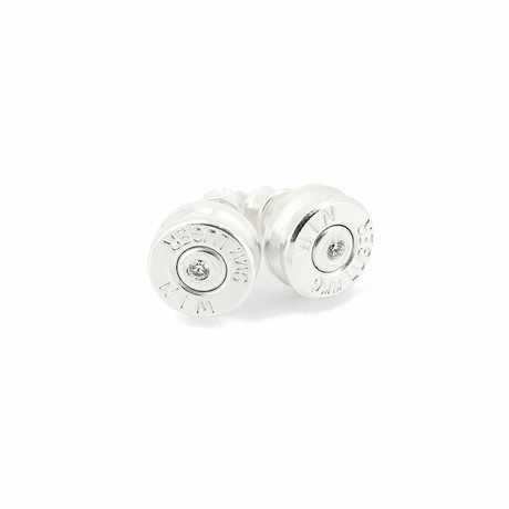 Bullet Earrings // Silver