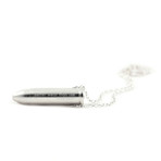 Medium Bullet Necklace // Silver
