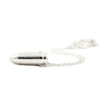 Small Bullet Necklace // Silver