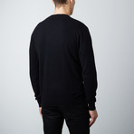 Cotton + Cashmere V-Neck Sweater // Black (S)