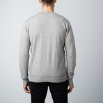 Wool + Cashmere V-Neck Sweater // Light Grey (S)