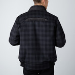 Paolo Lercara // Wool + Cashmere Blend RGB Bomber Jacket // Charcoal (S)