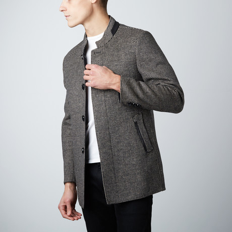 Stand Collar Jacket // Houndstooth (US: 34R)