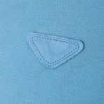 Triangular Patch Polo // Light Blue (XL)