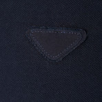 Triangular Patch Polo // Navy Blue (M)
