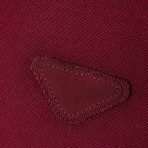 Triangular Patch Polo // Red (XL)