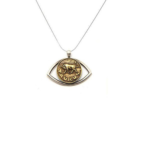 Taurus Necklace // Gold (Sterling Silver Chain)