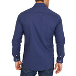 Lucci Long-Sleeve Button-Up Shirt // Slate Blue (S)