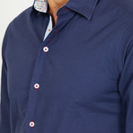 Lucci Long-Sleeve Button-Up Shirt // Slate Blue (2XL)