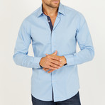 Casey Long-Sleeve Button-Up Shirt // Light Blue (XL)