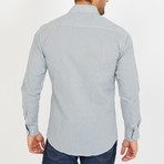 Pomarico Long-Sleeve Button-Up Shirt // Green + White (XL)
