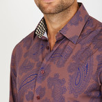Tessinari Long-Sleeve Button-Up Shirt // Copper (2XL)