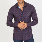 Anthony Long-Sleeve Button-Up Shirt // Purple (2XL)