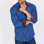 Hoffman Long-Sleeve Button-Up Shirt // Blue (S)