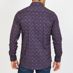 Anthony Long-Sleeve Button-Up Shirt // Purple (M)