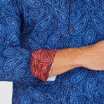 Hoffman Long-Sleeve Button-Up Shirt // Blue (M)