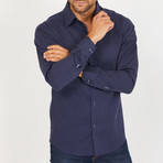 Jack Long-Sleeve Button-Up Shirt // Navy (S)