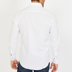 Curtis Long-Sleeve Button-Up Shirt // White (M)