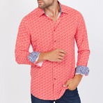 Gordon Long-Sleeve Button-Up Shirt // Red (L)
