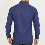 Branson Long-Sleeve Button-Up Shirt // Navy (M)