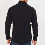 Kaplan Long-Sleeve Button-Up Shirt // Black (S)
