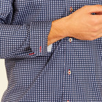 Jasper Long-Sleeve Button-Up Shirt // Blue (S)