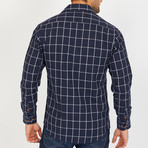 Bruce Long-Sleeve Button-Up Shirt // Navy (M)