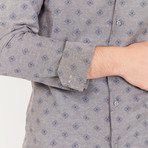 Hal Long-Sleeve Button-Up Shirt // Stone Gray (M)