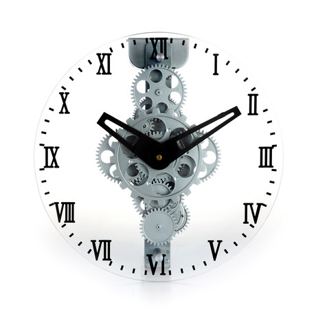 Moving Gear Wall Clock // Roman
