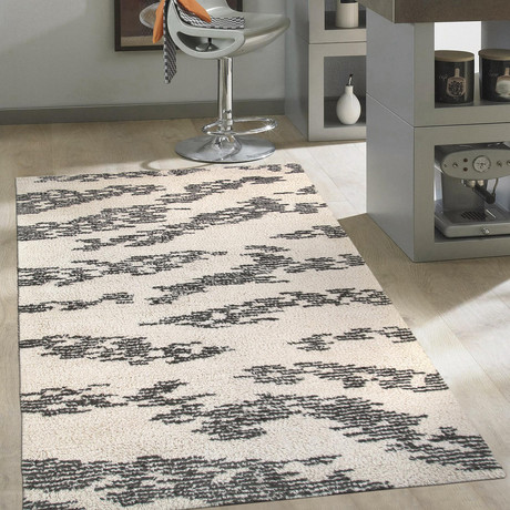 Hand-Knotted Lamb's Wool Area Rug // PVE-9 // Ivory