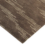 Hand-Knotted Lamb's Wool Area Rug // Brown