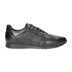 Stitched Lace-Up Sneaker // Black (Euro: 44)