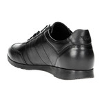 Stitched Lace-Up Sneaker // Black (Euro: 40)