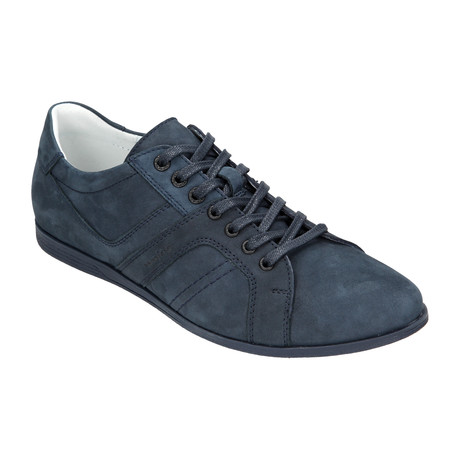 Nubuck Lace-Up Sneaker // Dark Blue (Euro: 40)