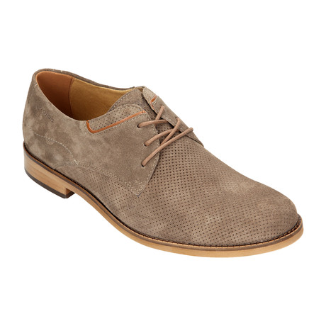 Perforated Toe Derby // Beige (Euro: 40) - Wojas Shoes - Touch of Modern