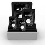 Alldock Medium // Silver Aluminum + Black (No Cables)