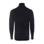 Gant Long Sleeve Cable Mock Neck // Black (S)