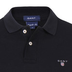 Gant Short Sleeve Polo // Black (2XL)