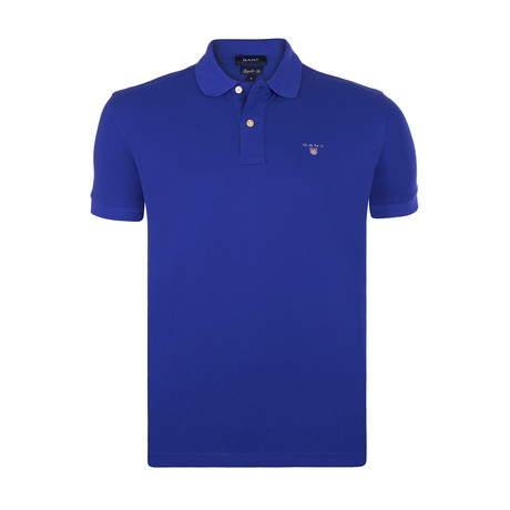 Gant Short Sleeve Polo // Royal Blue (S)