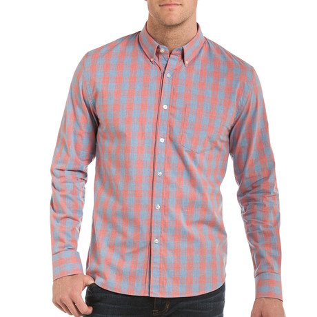 Jagger Gingham Button Down // Pink (S)