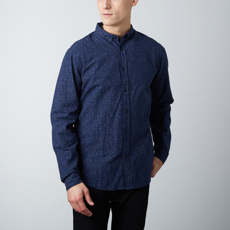 Deandre Oxford Shirt // Navy (S)