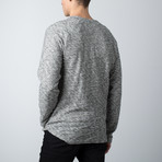 Keegan French Terry Pullover // White + Black (M)