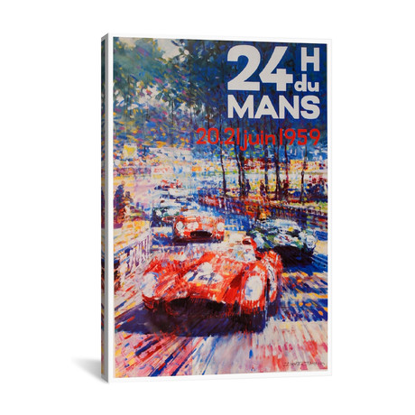 24 Heures du Mans II by Unknown Artist (18"W x 26"H x .75"D)