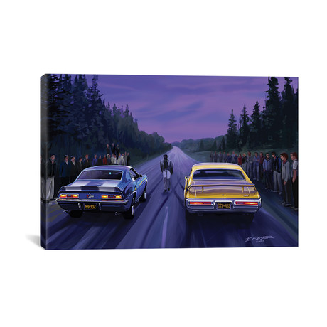 Back Road Races by Bruce Kaiser (18"W x 26"H x .75"D)