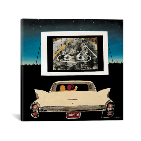 Drive In by KC Haxton (18"W x 18"H x 0.75"D)